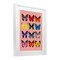 Stupell Industries Butterfly Species on Pink Framed Print Under Glass, design by LISH Creative